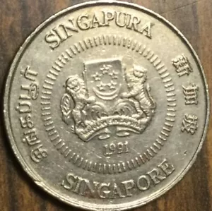 1991 SINGAPORE 10 CENTS COIN - Picture 1 of 2