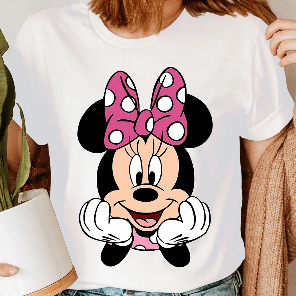 Cute Cartoon Face Movie Character Gift Womens T-Shirts Tee Top #UJG - Image 1 of 1