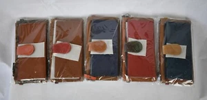 Handmade Real Leather Patchwork Purse Boho Style with Strap Fair Trade Pack of 5 - Picture 1 of 10