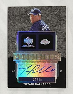 Yovani Gallardo 2007 Upper Deck UD Black Prodicious Auto Autograph #PR1-YG 37/50