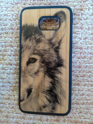 Wolf on Bamboo Decorative Protective Cover Case for Samsung Galaxy s7edge - Image 1 of 4