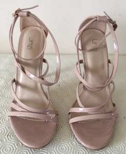 LINZI (Jennifer) Nude Stiletto Strappy Cushioned Sandals U.K. 6 FREE P&P - Picture 1 of 8
