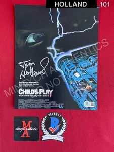Tom Holland autographed signed 8x10 photo Child's Play Chucky Beckett COA - Picture 1 of 1
