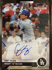 2021 Corey Seager Los Angeles Dodgers TOPPS NOW Postseason PS-18A AUTO 68/99