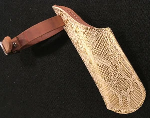 Flag Boot - Single Strap Style - Gold Snake Print - Made in US (F206) - Picture 1 of 2