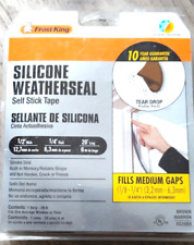 Frost King SS20BR Silicone Tear Drop Profile Self-Stick Weathe  Seal , Brown
