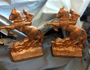 2 Penna State Police Pennsylvania Troopers Door Stop Pair Bookends - Picture 1 of 18