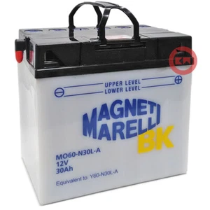 MAGNTI MARELLI Y60-N30L-A 30Ah BMW R 100 RT-RS 1000 1985 BATTERY > - Picture 1 of 3