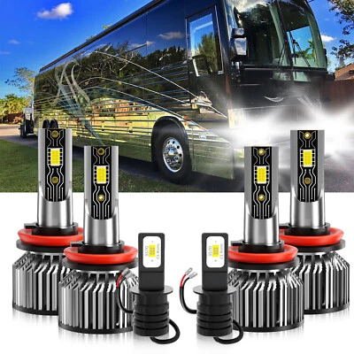 Kit de 6 luces antiniebla LED de haz alto/bajo para Prevost Shell 2015-2019 Foto 1 de 4