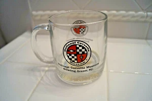 NATIONAL CORVETTE MUSEUM COFFEE CUP GLASS BOWLING GREEN, KY NEW - Bild 1 von 4