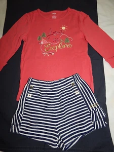Gymboree Girls Size 6/6x Love to Explore Shirt Shorts OutfitCUTE vhtf - Picture 1 of 6