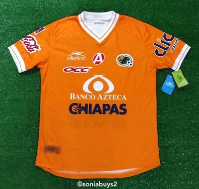 Atletica Jaguares de Chiapas Home Soccer Jersey, Orange, Sizes