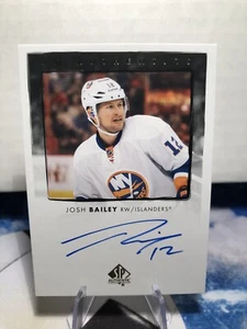 2022-23 Upper Deck SP Authentic UD Authentics Auto #UDA-JB Josh Bailey - Picture 1 of 2