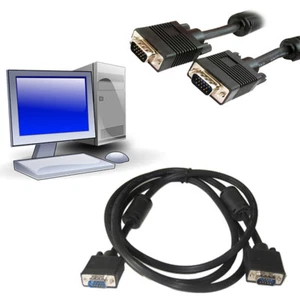 VGA Verlängerungskabel Stecker Stecker 1,5 Meter PC Computer Bildschirm Monitor TV 870 - Bild 1 von 1