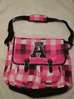 Justice handbag bag tote girl pink bookbag backpack travel luggage Letter " A "