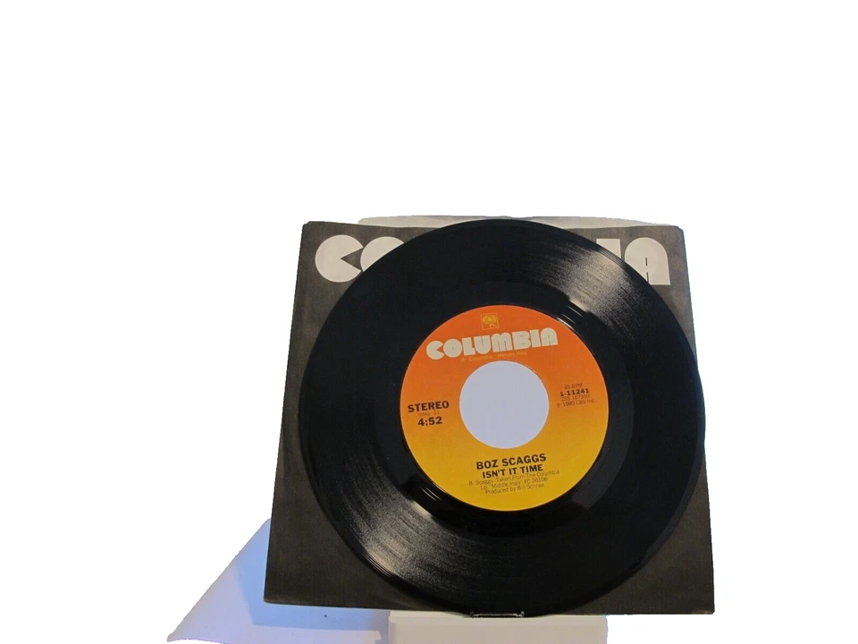 45 RECORD - BOZ SCAGGS - ISN'T IT TIME - Image 1 of 1