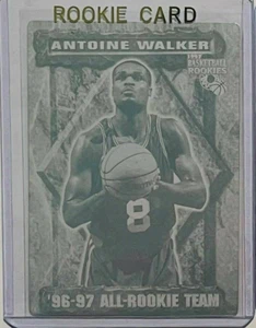 1/1 ANTOINE WALKER ROOKIE 1997 SCORE BOARD PRINTING PLATE NBA CHAMPIONSHIP 2006 - Picture 1 of 2