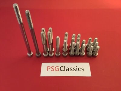 Juego de tornillos Allen triple cubierta de motor de acero inoxidable Kawasaki KH250 KH400 Foto 1 de 2