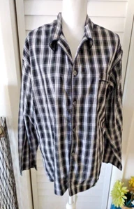 Polo Ralph Lauren men's plaid button-front long sleeve pajama top Sz M - Picture 1 of 8