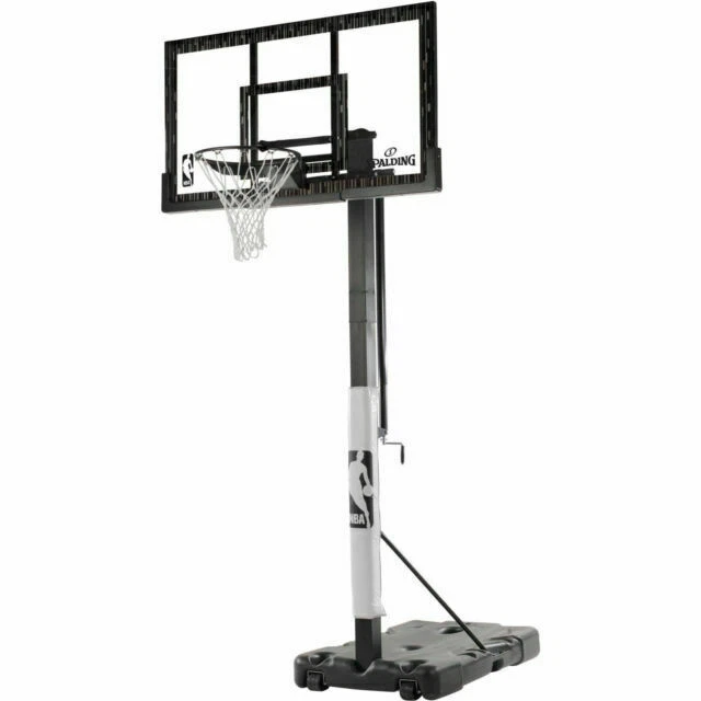 Spalding 68907T NBA 60 inch Acrylic Screw Jack Portable Hoop System