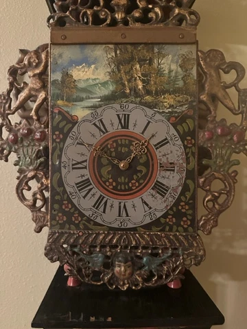 1940's Frisian (Dutch) Stoelklok or Mermaid Clock Cover