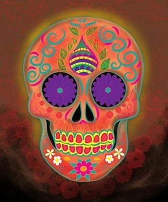 Manta de felpa súper suave Sugar Skull Queen talla 1 capa 79"X94" Foto 1 de 2