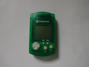 VISUAL MEMORY Lime Green SEGA DREAMCAST HKT-7000 DC Official 2000 w/Cap Japan - Picture 1 of 16