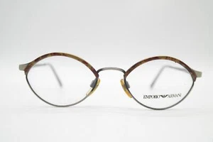 Vintage Armani 022 872 Silver Multicoloured Oval Glasses Frames NOS - Picture 1 of 6