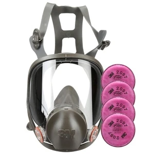 3M Respirator Kit Full Face 6800 Reusable Medium Plus 4 Particulate Filters 2097 - Picture 1 of 7