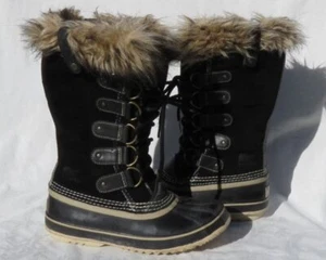 Stivali SOREL US donna 8 40 neri pelle scamosciata Joan Of Arctic™ impermeabili $240 - Foto 1 di 10