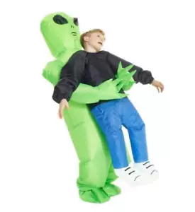 Boys Inflatable Alien Pick Me Up Costume Child Kids Halloween Alien Fancy Dress~ - Picture 1 of 13