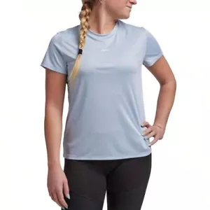 Reebok Active Identity Performance Logo Tech T-Shirt Women's XL Pale Blue S/S - Picture 1 of 15