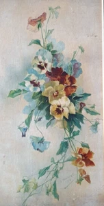 Antikes Gemälde Original Blumen, Floral, Stillleben, signiert 1902 - Bild 1 von 8