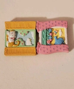 Vintage Fensterszene Kühlschrankmagnete 80er Jahre - Bild 1 von 3