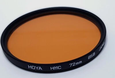 72mm Hoya HMC Multi-Coated 85B 85-B 85 B Color Conversion Glass Lens Filter H MC - Image 1 of 4