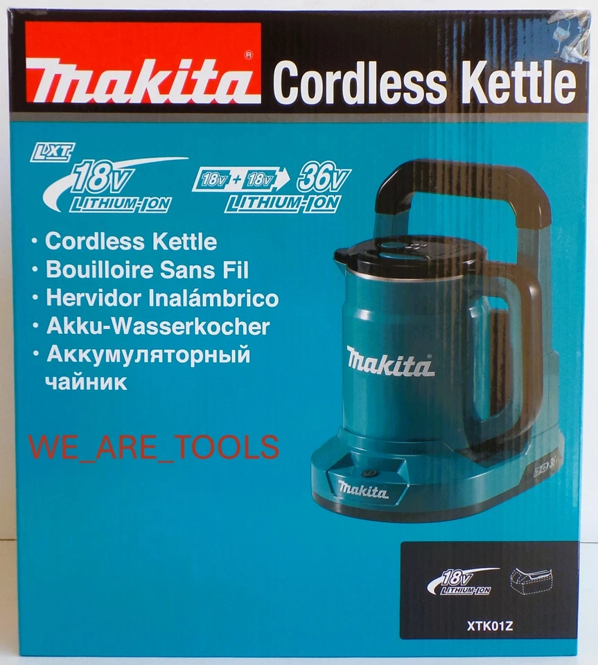 NEW IN BOX Makita XTK01Z 36V (18V X2) LXT Cordless Kettle, Hot Water Tool Only - Image 1 of 4
