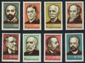 Portugal 1966 Famous Portuguese Scientists, Set of 8, UNM / MNH - Picture 1 of 1