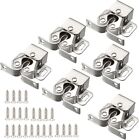 Roller Catches + Screws Silver Cupboard Cabinet Door Twin Double Latch Catch x 4
