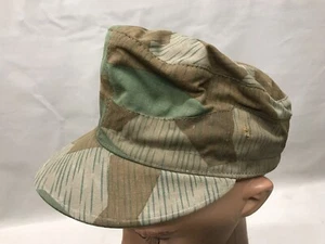 FELDMÜTZE 57 CAMO TARNMÜTZE WEHRMACHT LUFTWAFFE HG DIVISION SPLITTERTARN - Picture 1 of 11
