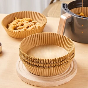 50/100 Pcs Air Fryer Disposable Paper Liner Non-Stick Pan Parchment Baking Paper - Picture 1 of 6