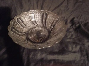 1890 McKEE DORIC FEATHER EAPG 2 LARGE BOWLS - Picture 1 of 2
