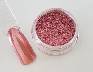 ROSE GOLD CA Pigment Mirror Chrome rosa Nailart - Picture 1 of 2