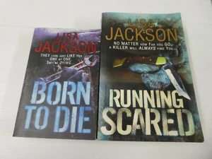 Lisa Jackson, Bundle Of 2 x Books, Born To Die & Running Scared (PB) BB2 - Picture 1 of 4