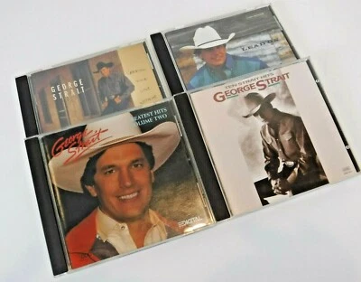 Lot of 4 George Strait CDs Greatest Hits Vol 2 Lead On Ten Strait Carrying Love  Foto 1 de 4