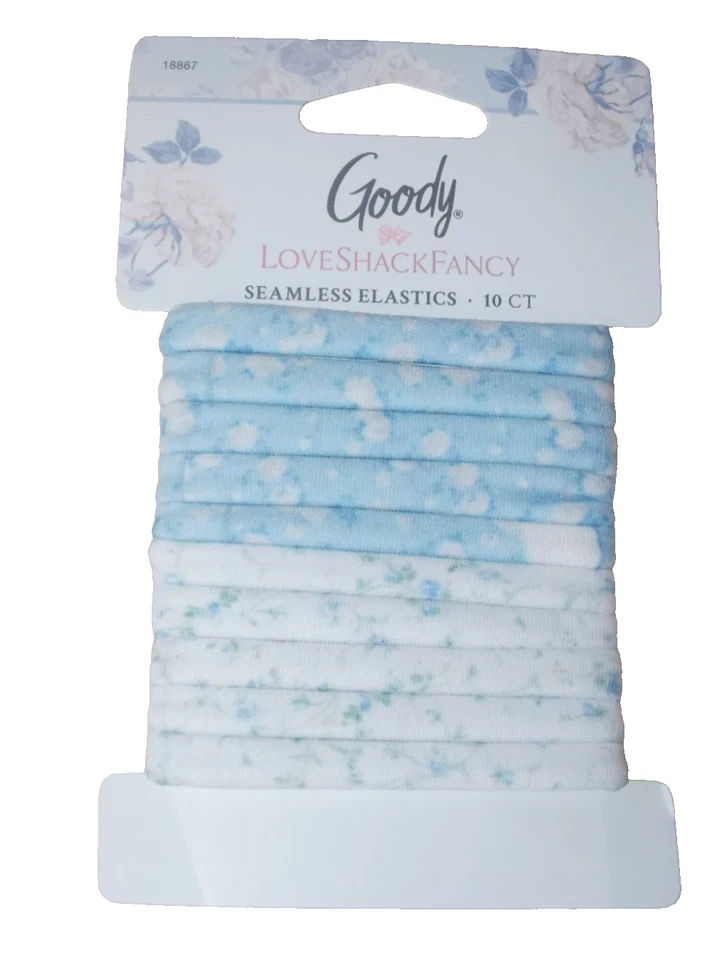Goody x LoveShackFancy Seamless Elastics - Everblooming Rosettes and English Ivy