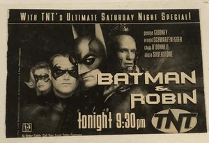 Anuncio impreso de películas de Batman y Robin George Clooney Arnold Schwarzenegger TPA7 - Imagen 1 de 2