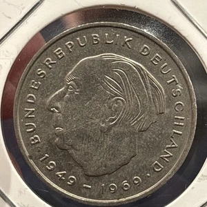 1973 - D Alemania 2 marcos - Hermosa moneda 20 aniversario - Imagen 1 de 2