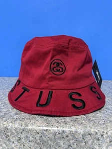 STUSSY Fischerhut mit Stammeskrempe Gr. L/XL Herren rot RAR - Bild 1 von 2