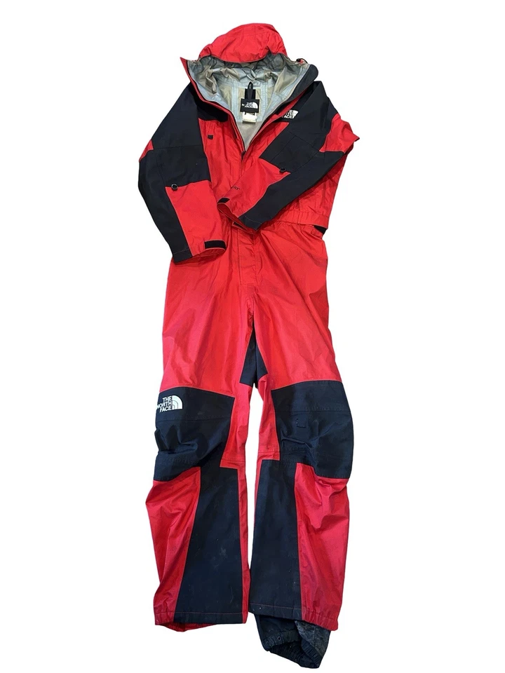 The North Face Gore Tex Snow Ski Wind Jump Suit Size M Red Black One Piece *READ - Image 1 of 4