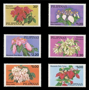 PHILIPPINES Sc#1411-6, 1979 PHILIPPINES MUSSAENDAS (FLOWERS), MINT F-VF NH - Picture 1 of 2